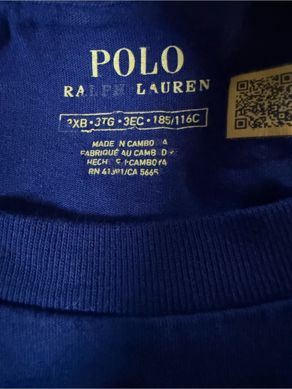 Polo Ralph Lauren Classic Crew Neck T-Shirt in Royal Blue with Yellow Pony sz 3x